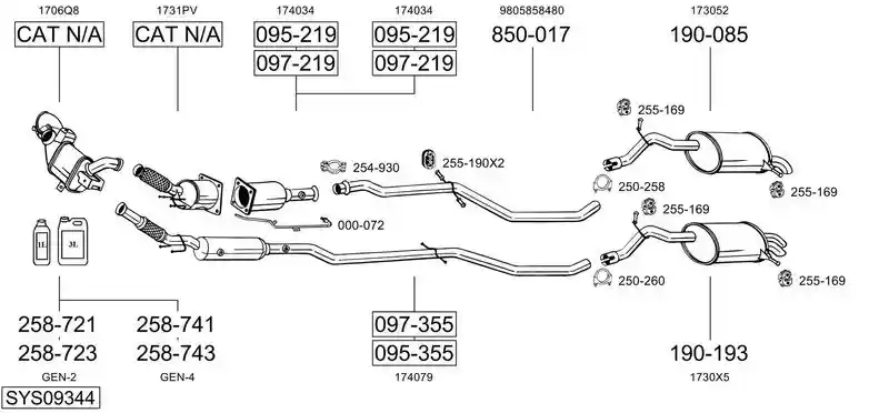 BOSAL SYS09344