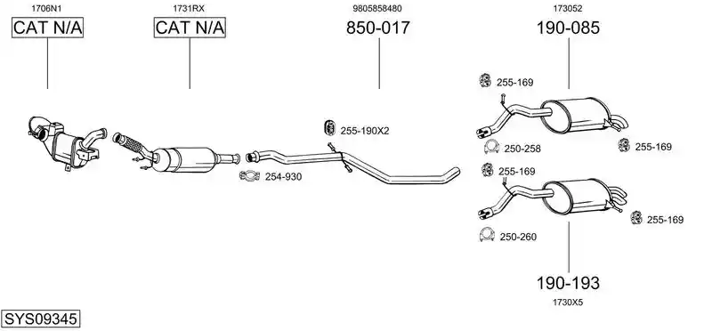 BOSAL SYS09345