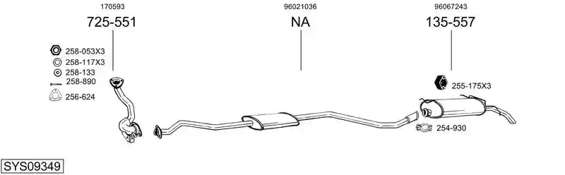 BOSAL SYS09349