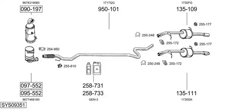 BOSAL SYS09351
