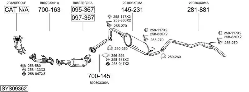 BOSAL SYS09362