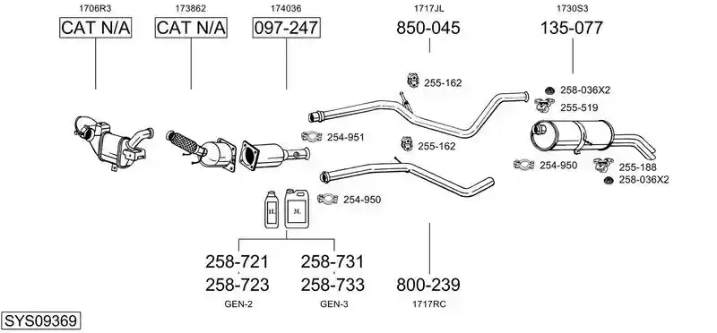 BOSAL SYS09369