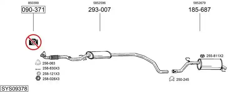 BOSAL SYS09378