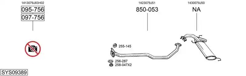 BOSAL SYS09389