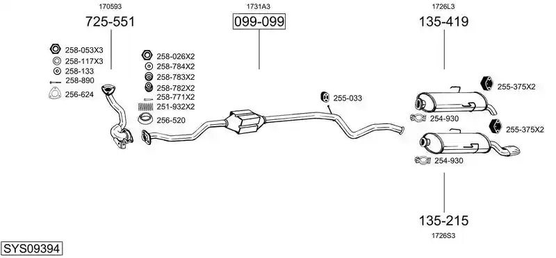 BOSAL SYS09394