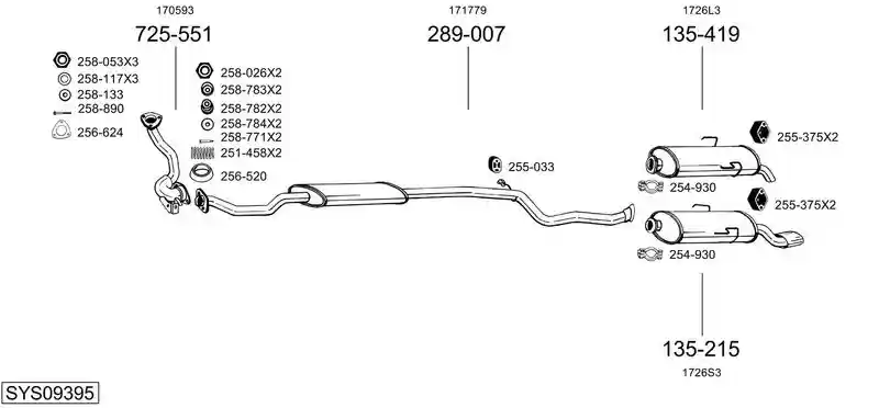 BOSAL SYS09395