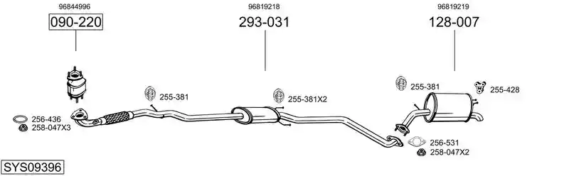 BOSAL SYS09396