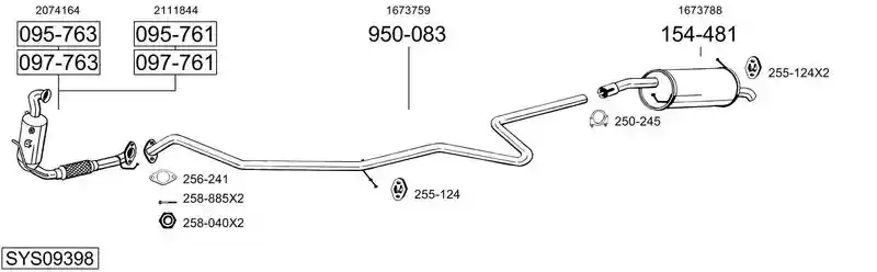 BOSAL SYS09398