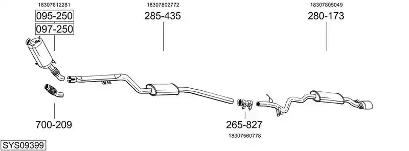 BOSAL SYS09399
