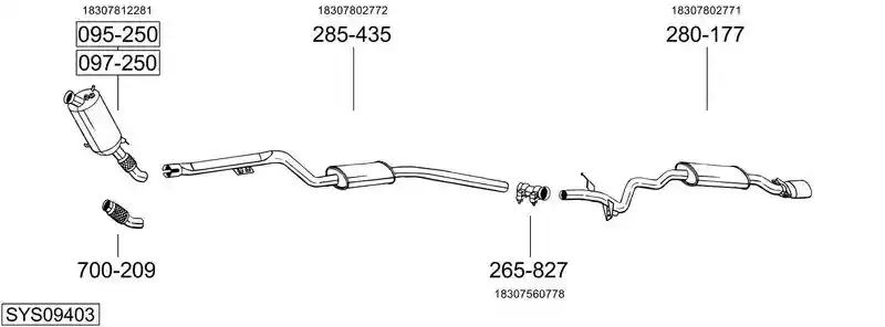 BOSAL SYS09403