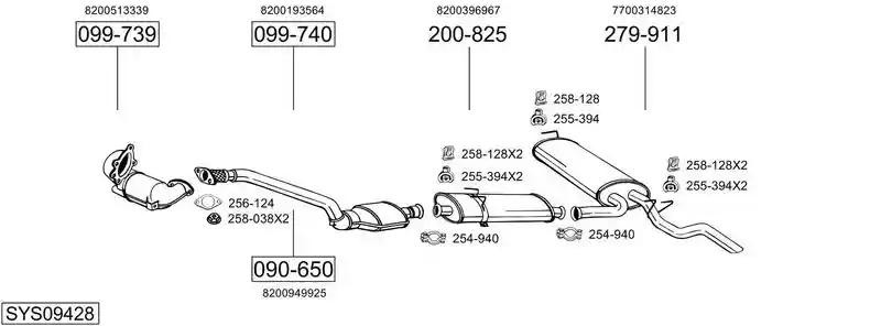 BOSAL SYS09428