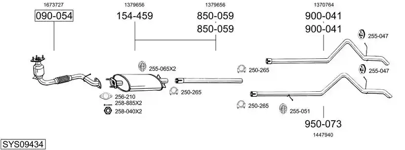 BOSAL SYS09434