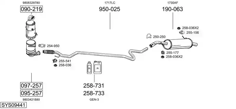 BOSAL SYS09441