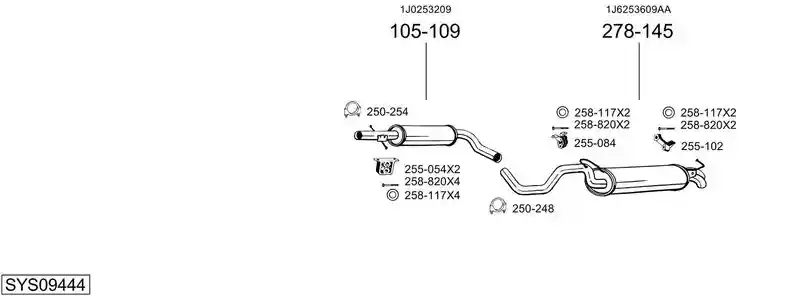 BOSAL SYS09444