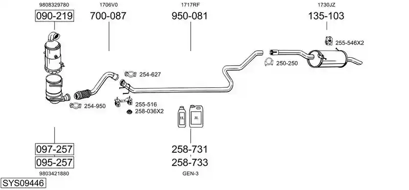 BOSAL SYS09446