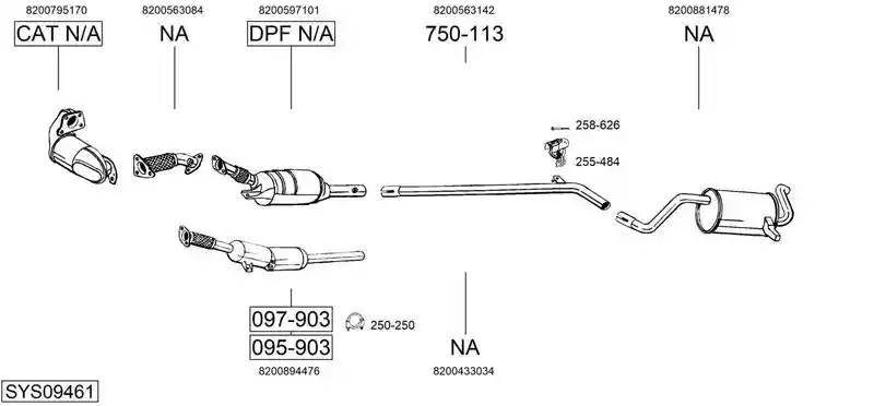 BOSAL SYS09461