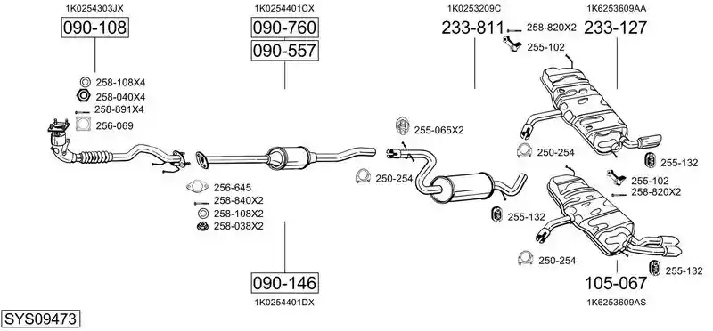 BOSAL SYS09473