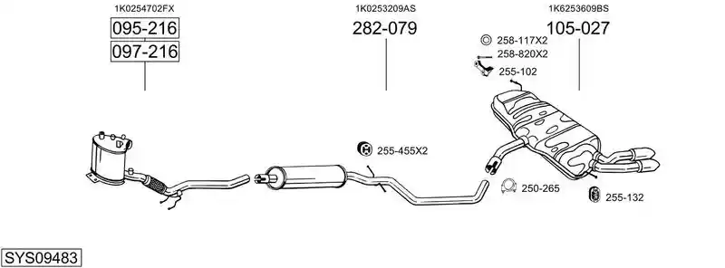 BOSAL SYS09483
