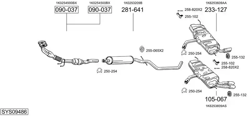 BOSAL SYS09486
