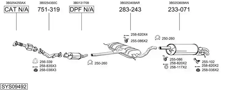BOSAL SYS09492