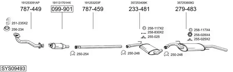 BOSAL SYS09493