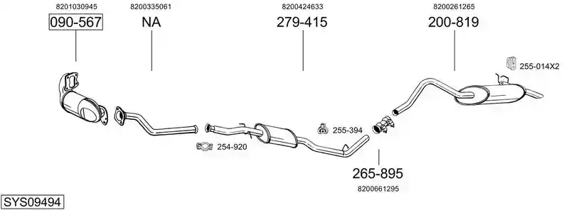 BOSAL SYS09494