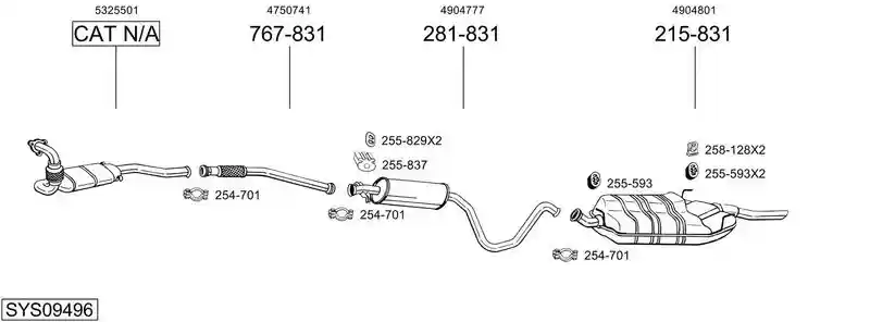 BOSAL SYS09496