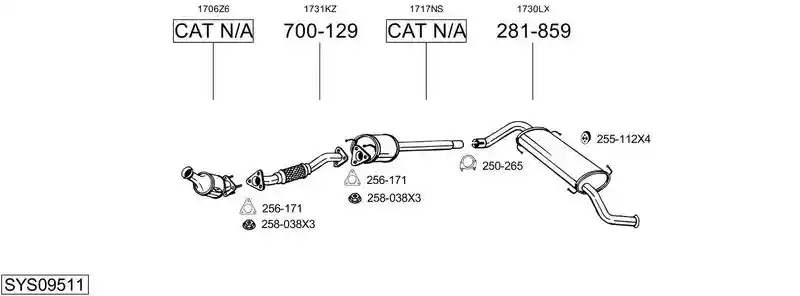 BOSAL SYS09511