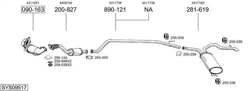BOSAL SYS09517