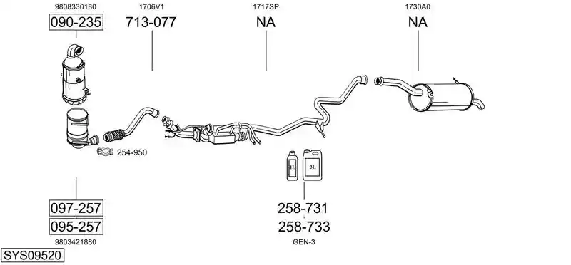 BOSAL SYS09520