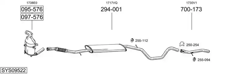 BOSAL SYS09522