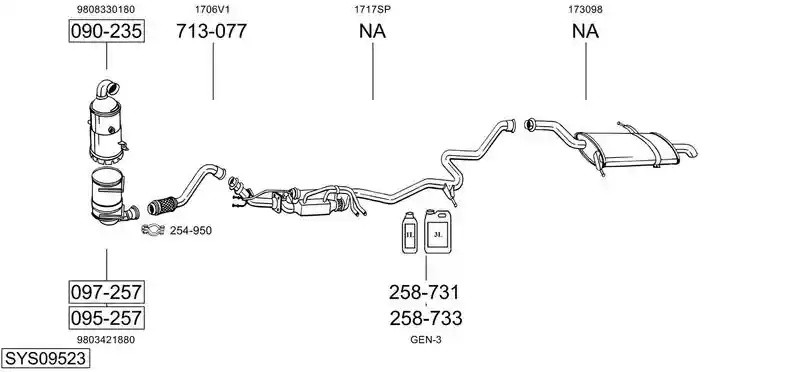 BOSAL SYS09523