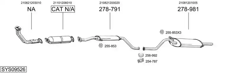 BOSAL SYS09526