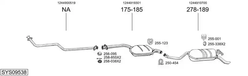 BOSAL SYS09538