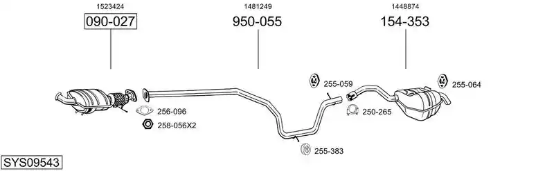 BOSAL SYS09543