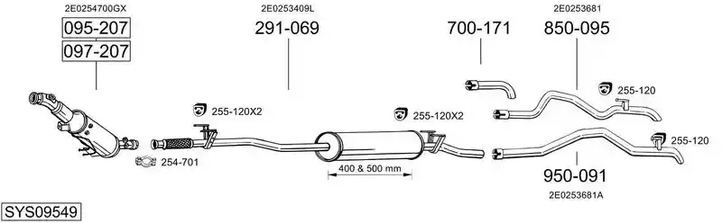 BOSAL SYS09549