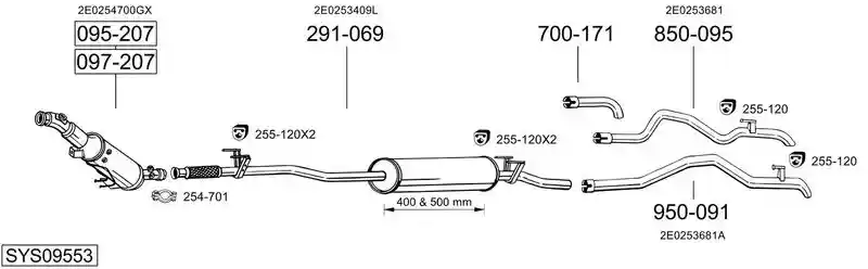 BOSAL SYS09553