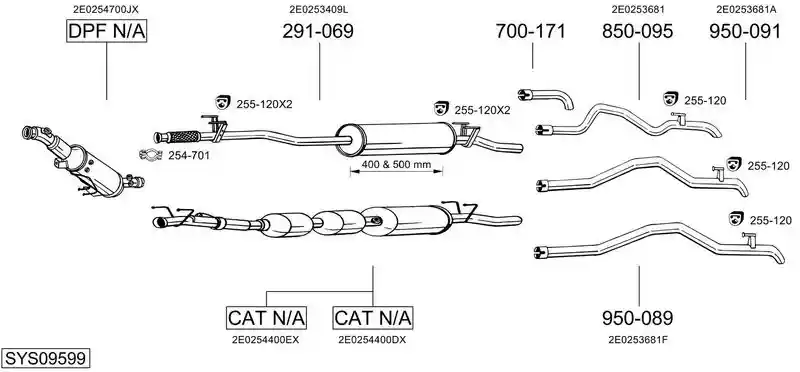 BOSAL SYS09599
