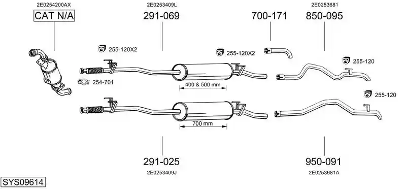 BOSAL SYS09614