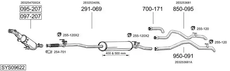 BOSAL SYS09622