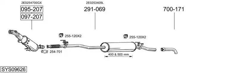 BOSAL SYS09626