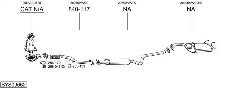 BOSAL SYS09662