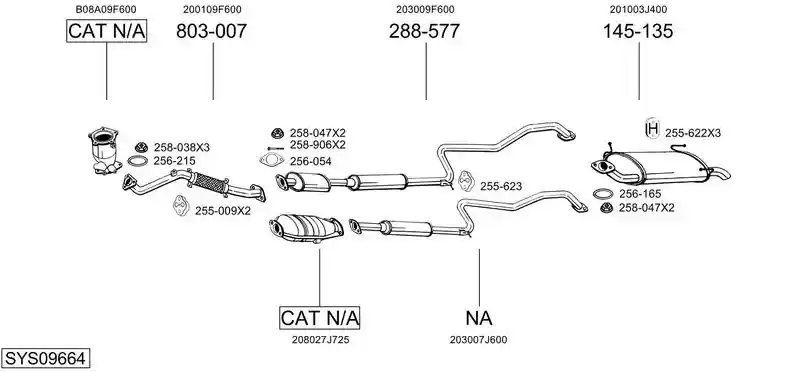 BOSAL SYS09664