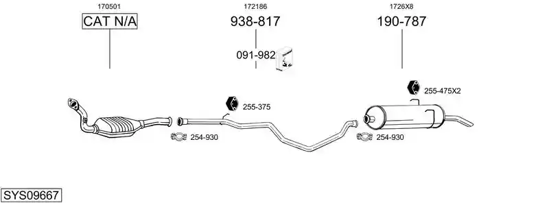 BOSAL SYS09667