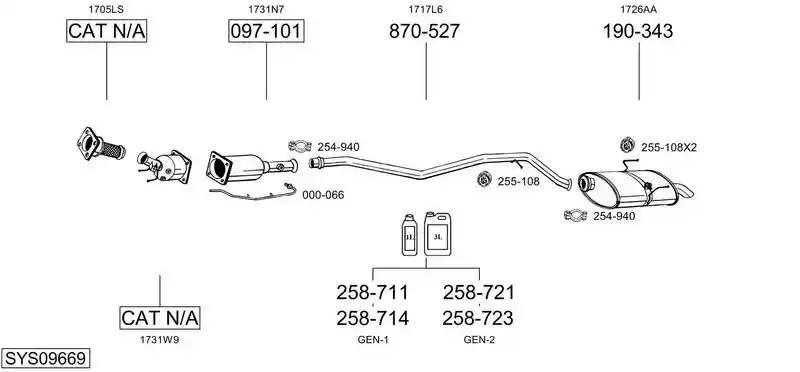 BOSAL SYS09669