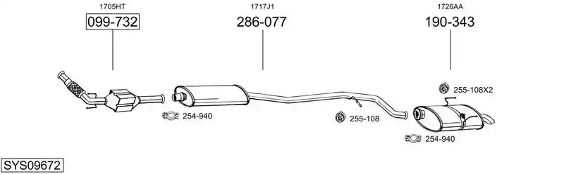 BOSAL SYS09672