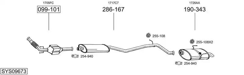 BOSAL SYS09673