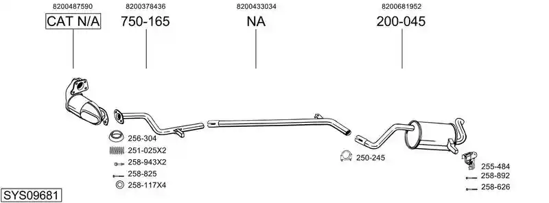 BOSAL SYS09681