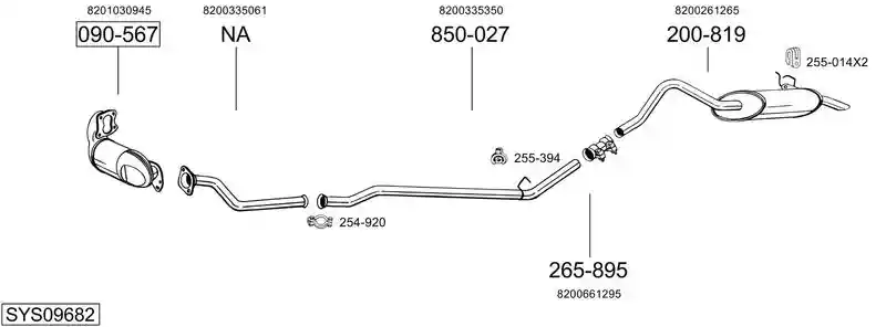 BOSAL SYS09682