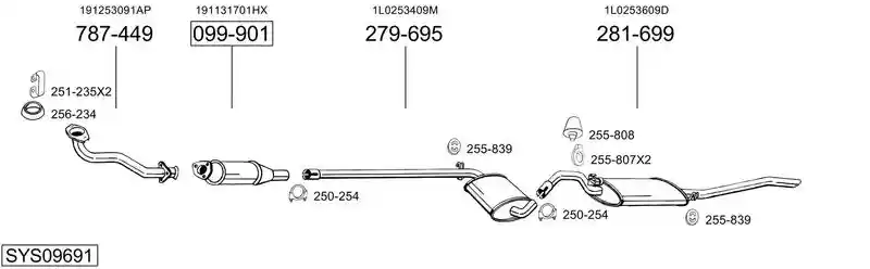 BOSAL SYS09691